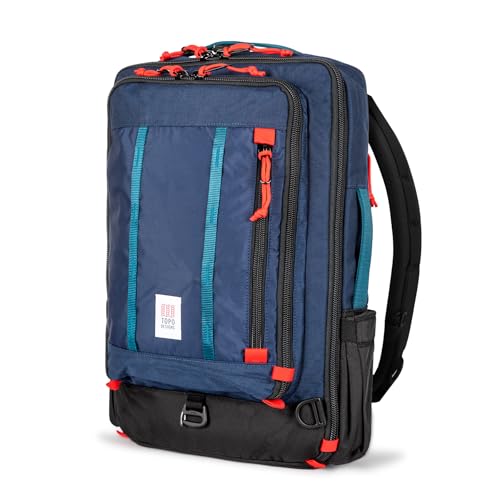 Topo Designs Global Travel Bag – 30L or 40L - Carry-On Compliant Most Airlines, Durable Travel Duffel Bag, Clam Shell Main Pocket, Laptop Sleeve, Backpack, Luggage (30L / Navy) - color: Navy, size: 30L