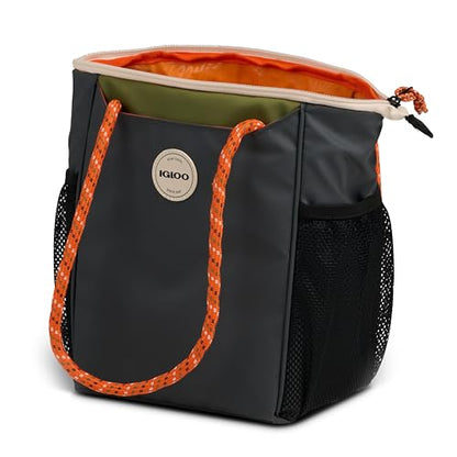 Igloo Soft Cooler Bag | Summit Series | Insulated Cooler Tote | Backpack Cooler - color: Tactical Gray 9 Can