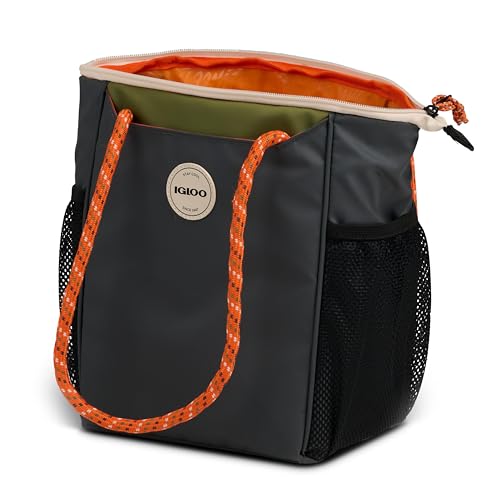 Igloo Soft Cooler Bag | Summit Series | Insulated Cooler Tote | Backpack Cooler - color: Tactical Gray 9 Can