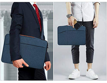17.3 inch Laptop Briefcase Bag for HP Pavilion 17 Inch, Envy 17, PROBOOK 17, Dell G7 17.3, Dell Inspiron 17, ASUS VivoBook 17, Acer Aspire 17.3-in Computer Sleeve Case, Navy Blue - color: Navy Blue, size: 17-17.3 Inch