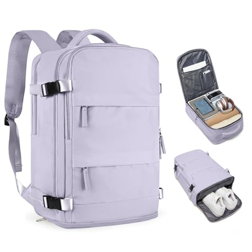 Carry On Backpack Personal Item Travel Backpack For Women Airline/Flight Approved Waterproof Sports Luggage Casual Daypack Small Hiking Backpack Purple - color: A-purple, size: Medium