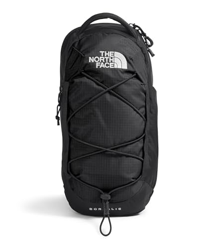 THE NORTH FACE Borealis SIing Bag | Crossbody Adjustable Strap, Water Repellent Finish, Multiple Compartments, Tablet Sleeve - color: Tnf Black/Tnf White-npf