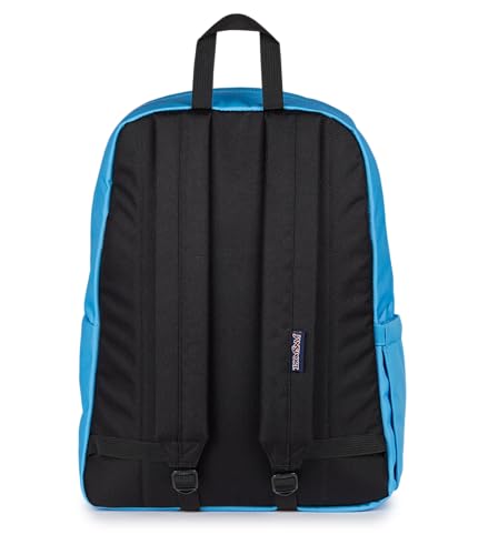 JanSport SuperBreak Plus Backpack with Padded 15-inch Laptop Sleeve and Integrated Bottle Pocket - Spacious and Durable Daypack for Work and Travel - Electric Azul - color: Electric Azul