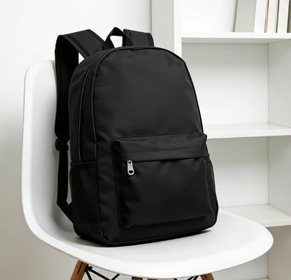 Water Resistant Lightweight Backpack for Men Women, Durable Travel Backpack with Multiple Pockets, Casual Daypack for Work Business Hiking Outdoor Commute(Black)
