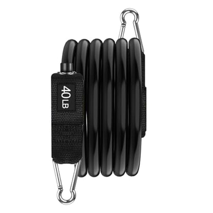 VEICK Resistance Bands, One Single Exercise Bands, Workout Bands Resistance Training for Home Workouts Fitness Pilates - color: Black(40LBS)