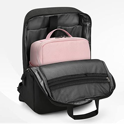 BAIGIO Camera Bag Insert Handbag Inner Case Large Capacity Small Camera Insert Bag Shockproof and Water-resistant DSLR SLR Foldable Protective Camera Organizer Cube Padded Camera Bag Pink - style: Pink Camera Bag Insert