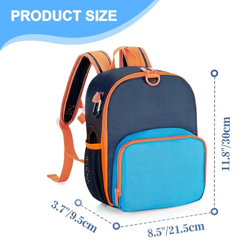 CURMIO Feeding Pump Backpack for 500ml Feeding Bag, G/J/GJ Tube, Blue - color: Blue