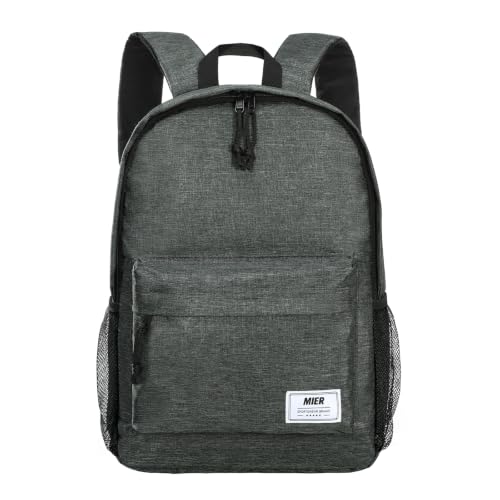 MIER Insulated Backpack Cooler Small Leakproof Lightweight Cute for Women Men to Work, Picnics, Camping, Park Day Trips, 15 L - color: Dark Gray