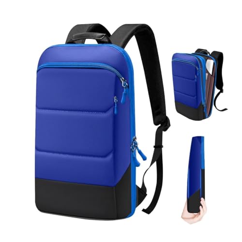 ZINZ Laptop Backpack 17.3 Inch Business Travel Backpack, Water Resistant Large Daypack Bag for Men Women - Black Blue - color: Black Blue