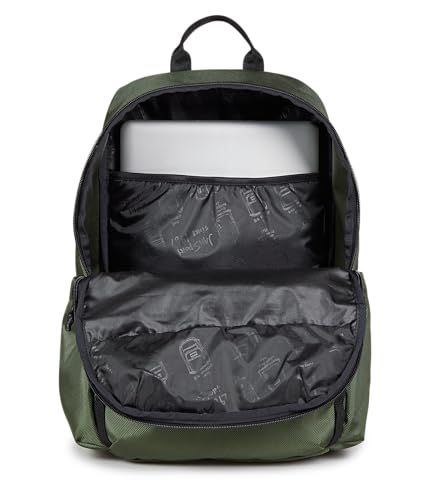 JanSport Venture Daypack – Travel Pack With Large Main Compartment, Padded Laptop Sleeve, Dual Water Bottle Pockets, and Attachment Buckles, Cargo Green - color: Cargo Green, style: Venture Daypack