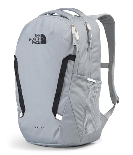 The North Face Vault Everyday Laptop Backpack - Commuter Travel Bag, Water-Repellent Finish, Spacious Compartment, Mid Grey Dark Heather/TNF Black-NPF, One Size - color: Mid Grey Dark Heather/Tnf Black-npf