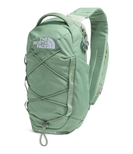 THE NORTH FACE Borealis SIing Bag | Crossbody Adjustable Strap, Water Repellent Finish, Multiple Compartments, Tablet Sleeve - color: Slate Moss Dark Heather/Slate Moss