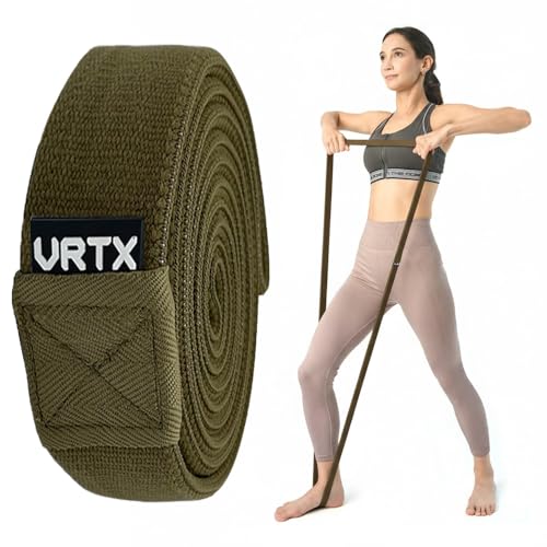 VRTX Fabric Resistance Bands for Men & Women | Long Exercise Band for Workout, Stretch, Yoga, Full Body Training | Soft Mesh Cloth, Non-Slip, High Durability Straps – Single Pack - size: X-Heavy (100-140 lbs)