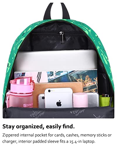 HotStyle TRENDYMAX Backpack for School Girls Boys & Preschool Kids, Two Sizes - color: D231b(2021), Dinosaurs Green, size: Big Kids (8+ years)
