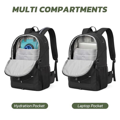 TILYMOL Hydration Hiking Backpack with 2L Water Bladder - Lightweight Waterproof Outdoor Camping Backpack/Water Backpack, Hiking Daypack with Hydration System for Hiking, Travel, Running, Biking