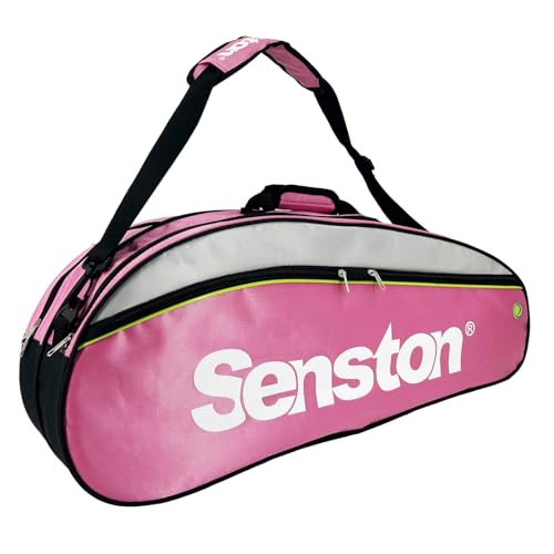 Senston Tennis/Badminton Racket Bag,Single Shoulder Racket Bag Racquet Bag,Waterproof And Dustproof. - color: Pink