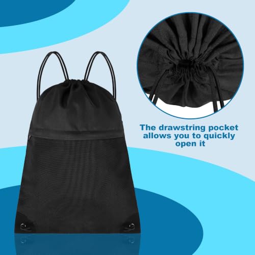TILYMOL 2Pcs Drawstring Backpack Gym Bag - String Gym Bag for Women & Men, Lightweight Cinch Sports Sackpack for Beach, Travel, Yoga, Swimming - color: 2 Pack-black Gray
