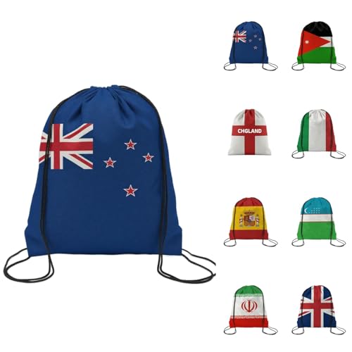 TREBIN 2026 Soccer Cup Drawstring Backpack, Soccer Gym Bag in National Flag Colors, Sports Bag Sackpack Cinch Bag (Mexico Fan) - color: Mexico Fan