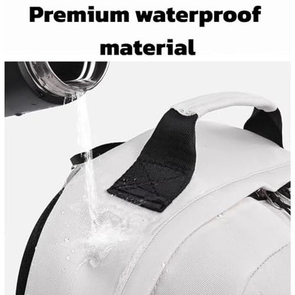 Durable Lightweight Waterproof Backpack, Travel Backpack, College School Backpack for Men and Women, Includes a Fashion Keychain, Grey | PM2275