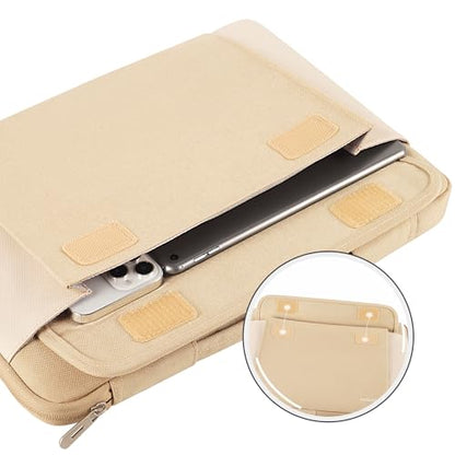 DOMISO 17-17.3 Inch Laptop Sleeve Case,Water-resistant Laptop Protective Case for Dell, HP, Lenovo, Asus, Acer, Alienware,Beige - color: Beige, size: 17 - 17.3 Inch