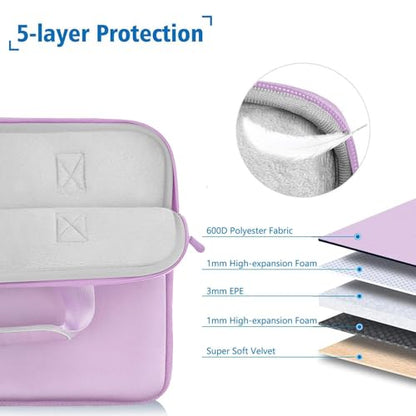 Hseok Laptop Sleeve 14 inch Case with Small Case, Compatible with MacBook Neo 14, MacBook Pro 14 M5/M4/M3/M2/M1, XPS 14 and Most 14 inch Notebooks, Neoprene Computer Handbag,P01U01 - color: P01u01, size: 14"