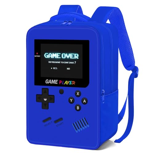 Gamer Backpack for Boys,School Boys Backpack for Kids Children Teens Elementary Middle High School,17" Large Capacity Student Bookbag & Multifunctional Video Game Travel Bag - color: Blue-backpack Only