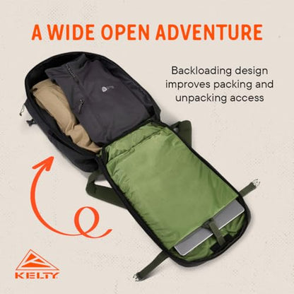 Kelty | Redwing Traveler Backpacks, Travel Pack for Adventure Travel - color: Black, size: 30L