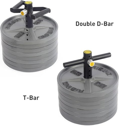 Adjustable kettlebell Handle, Heavy Duty Kettlebell Handle for Plates, Loading Pin with D-bar, Double D-bar and T-bar for Olympic Weight Plates, Hold Up 200lbs. - color: Extra D-bar