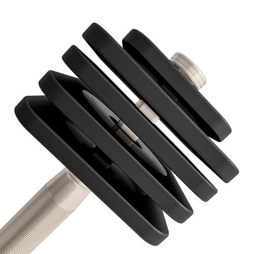 DHT Adjustable Dumbbells, Dumbbell Sets with Rack, Free Weights Dumbbells Set, All-Purpose Fitness, Anti-Rolling, Weights Set for Gym, Home, Office, 2.2-22 lbs, 1 Set - color: Black