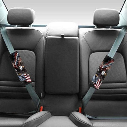 Forchrinse American Flag Eagle Car Seat Belt Cover Pad for Women Men 2 Pack Auto Seatbelt Shoulder Pads for Independence Day - color: American Flag Eagle