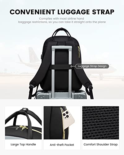 LOVEVOOK Laptop Backpack, High-Strength Tear-Resistant and Waterproof Oxford Cloth, 1.9 lbs, 30L Capacity, 17-Inch Laptop Compatible, Ergonomic Shoulder Straps, 18 Pockets - color: D-black-grey, size: 17-Inch