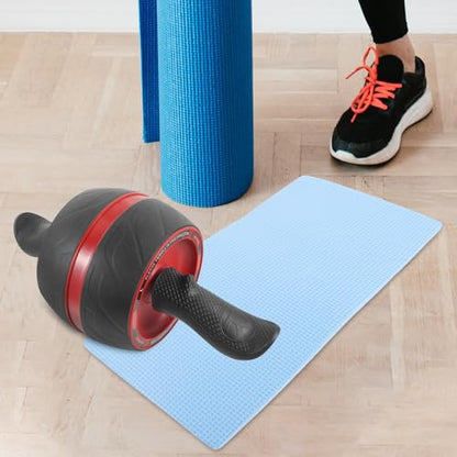 Abaodam Ab Roller Wheel Fitness Roller Wheel with Automatic Rebound, Sturdy Abs Material, Home Abdominal Trainer for Men and Women Core Strength Workout