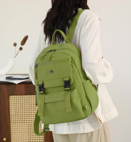 Backpack Purse for Women Small Backpack Nylon Travel Backpack - color: Green