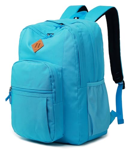abshoo Classical Basic Womens Travel Backpack For College Men Water Resistant Bookbag (PowDerBlue) - color: Powderblue, size: 16.5 Inc