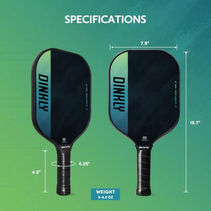 Pickleball Paddles Set of 2/4- USAPA Approved Graphite/Fiberglass Pickleball Racket, 2 Pickleball Rackets, 4 Balls and 1 Portable Carry Bag, Aesthetic Pickle Ball Set for Men Women Beginners - color: 2 Sumie black| Grey | Graphite