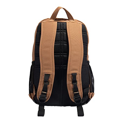 Carhartt 27L Single-Compartment Backpack, Durable Pack with Laptop Sleeve and Duravax Abrasion Resistant Base, Brown - color: Brown