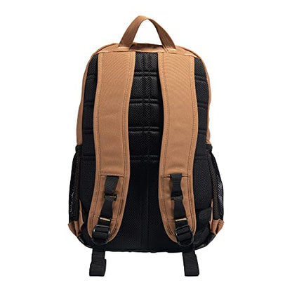 Carhartt 27L Single-Compartment Backpack, Durable Pack with Laptop Sleeve and Duravax Abrasion Resistant Base, Brown - color: Brown