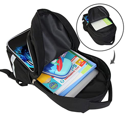 HiMagics Large School Backpack for Teen Boys Girls, Aesthetic Middle High School College Bookbag, 17inch With Laptop Pocket Men and Women Back pack Casual Travel Daypack - color: A02-headphones