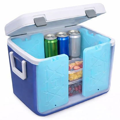 Kona XXL Ice Packs for Coolers – 2 lb Reusable Slim Freezer Packs, Long-Lasting Dry Ice Alternative for Cooler Bags, 13×10 Inch, Fast Freeze (-5 °C), Available in Multiple Pack Quantities