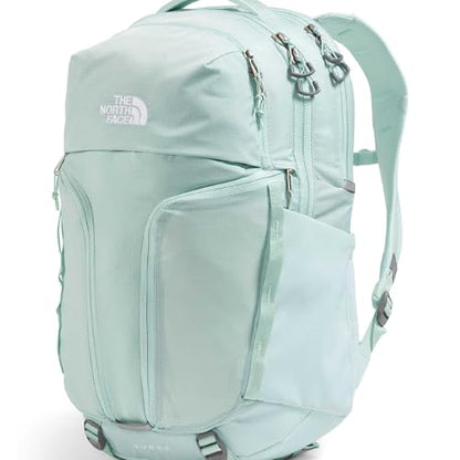 The North Face Women's Surge Commuter Laptop Backpack - Everyday Travel Bag, Laptop Sleeve, Water-Repellent, Opal Frost, One Size - color: Opal Frost