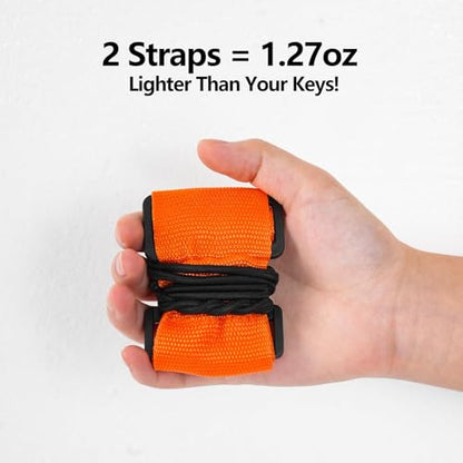 BILIONE Add a Bag Luggage Straps 2 Pack, Adjustable Bungee Elastic Belt to Connect Two Suitcases, Secure Carry On & Travel Essentials (Rainbow) - color: Rainbow, size: 2 Pack