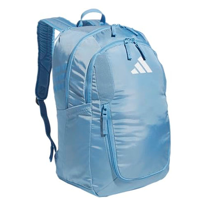 adidas Stadium 4 Soccer Backpack – Team Sports Bag with Ball Pocket, 36L - color: Light Blue