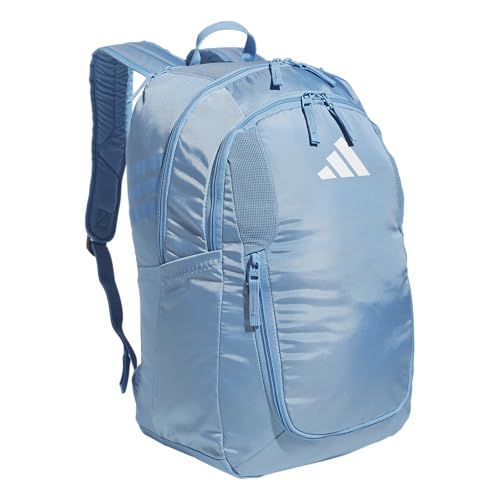 adidas Stadium 4 Soccer Backpack – Team Sports Bag with Ball Pocket, 36L - color: Light Blue
