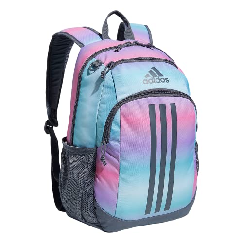 adidas Creator School Backpack for Girls & Boys — Durable Bookbag - color: Gradient Rose Tone Pink/Onix Grey