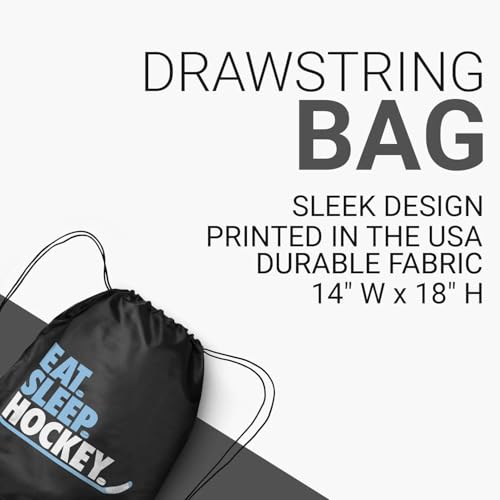 ChalkTalkSPORTS Hockey Sport Pack Cinch Sack | Eat Sleep Hockey