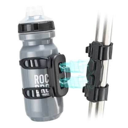 ROCKBROS Magnetic Strap Water Bottle Holder with Quick-Release Button for Road Bikes, Mountain Bikes, Scooters, Backpacks, and Folding Bikes - size: Hollow Strap Design