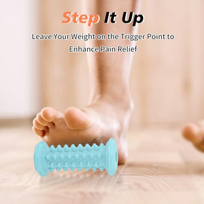 Plantar Fasciitis Relief,Foot Roller,Foot Massager Roller for Plantar Fasciitis,Deep Tissue Muscle Massage,Arch and Heel Pain Relief,Portable Reflexology Tool(Green) - color: Green