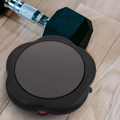 Toddmomy Ab Roller Wheel with Five-wheel Flower Sliding Discs, Black Core Strength Training Abdominal Exercise Slider Disc for Home Fitness and Ab Workout