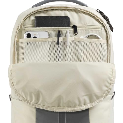 The North Face Lichen Daypack - Everyday Commuter Backpack, Laptop Sleeve, Water Bottle Pockets, Center Front Pouch, Desert Stone/Smoked Pearl/New Taupe Green, One Size - color: Desert Stone/Smoked Pearl/New Taupe Green