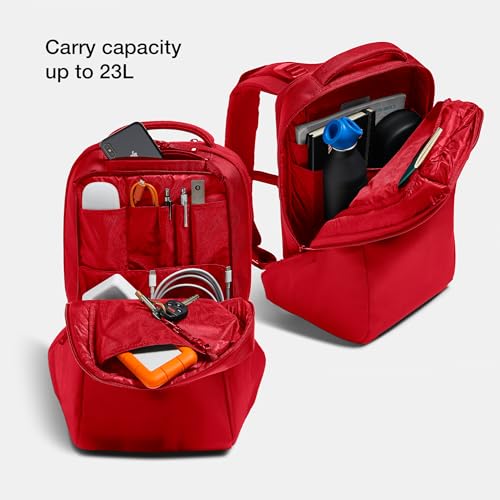 Incase ICON Backpack – Large Tech Backpack for Business, School, Travel – Laptop Bag with 8 Compartments, Fits 16 Inch Devices – Dedicated Laptop, Tablet, Phone and Accessory Pockets - Signal Red